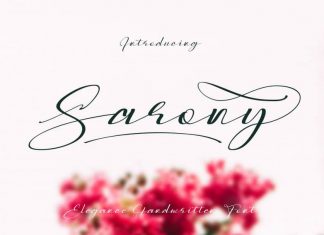 Sarony Handwritten Font
