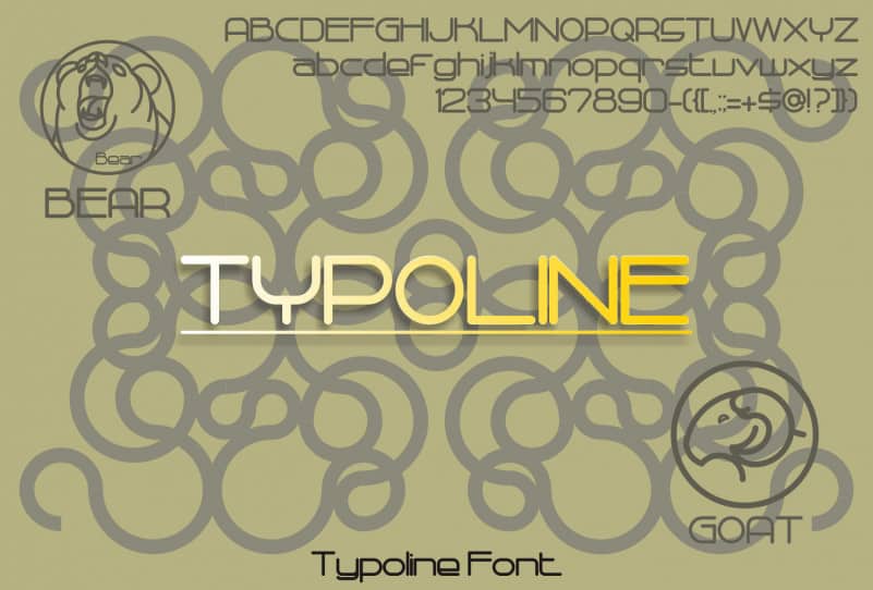 Typoline Sans Serif Font