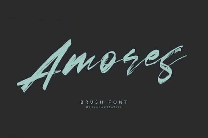 Amores Brush Font