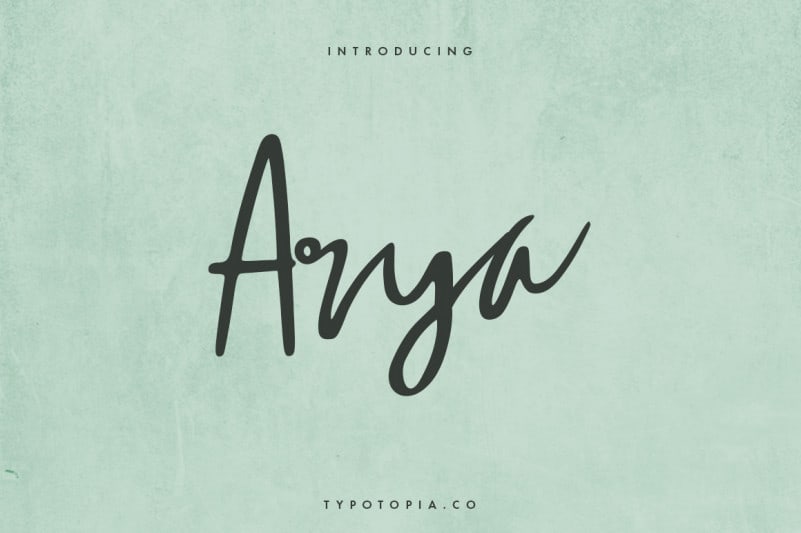 Arya Script Font