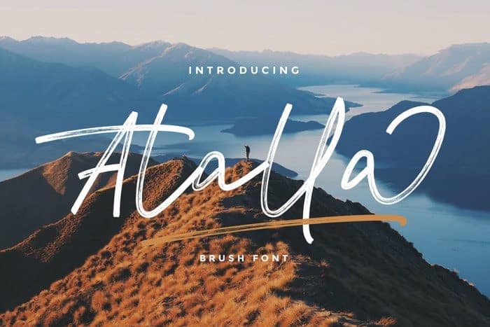 Atalla Brush Font