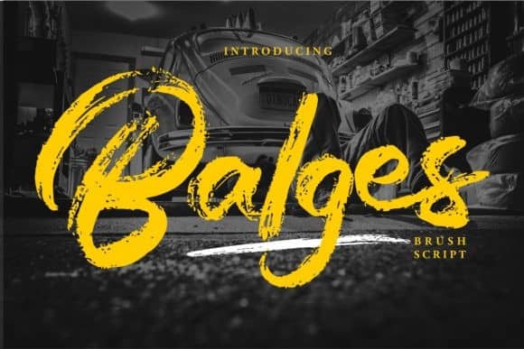 Balges Brush Font