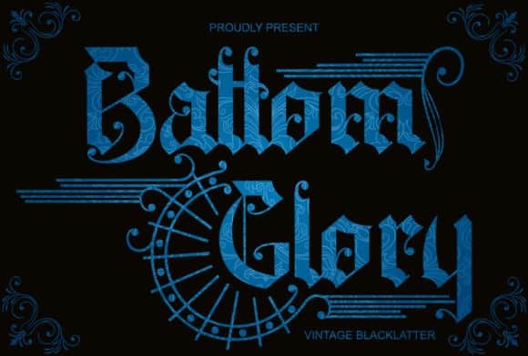 Battom Glory Blackletter Font