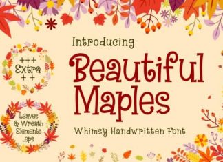 Beautiful Maples Display Font