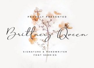 Brittney Queen Script Font