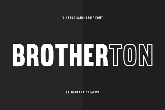 Brotherton Sans Serif Font