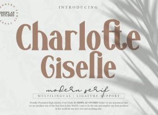 Charlotte Giselle Serif Font