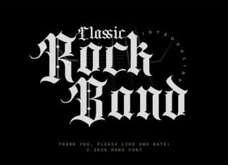 Classic Rock Band Blackletter Font