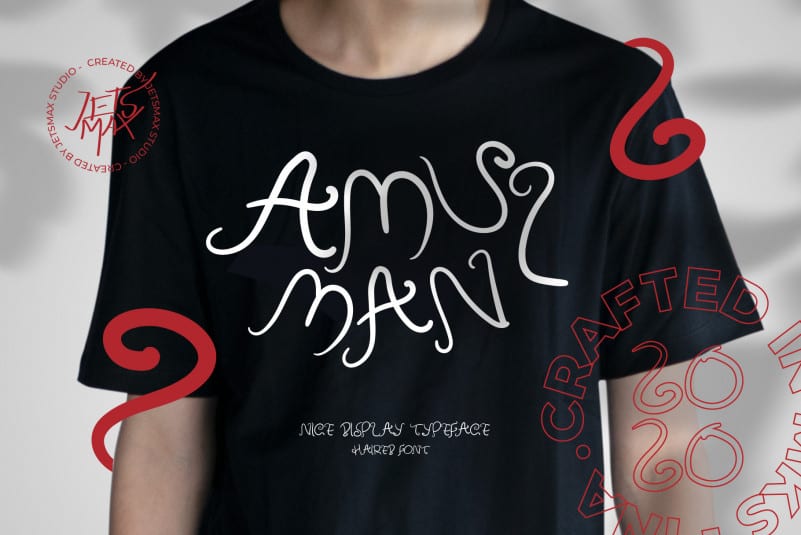 Amulman Modern Curly Font