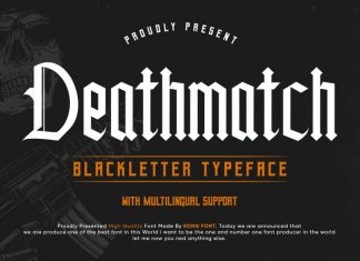 Deathmatch Display Font