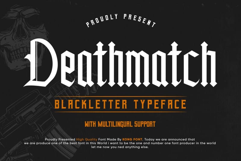 Deathmatch Display Font