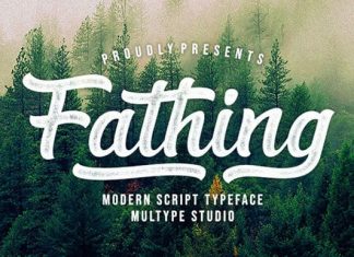 Fathing Calligraphy Font