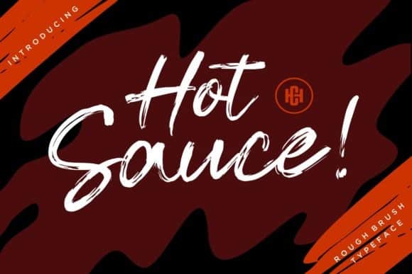 Hot Sauce Brush Font