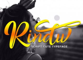 Rindu Calligraphy Typeface