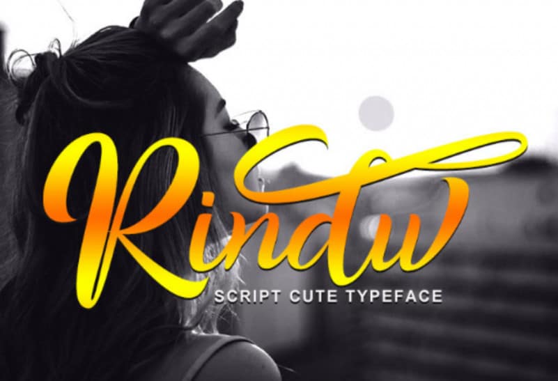 Rindu Calligraphy Typeface