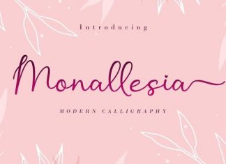 Monallesia Calligraphy Font