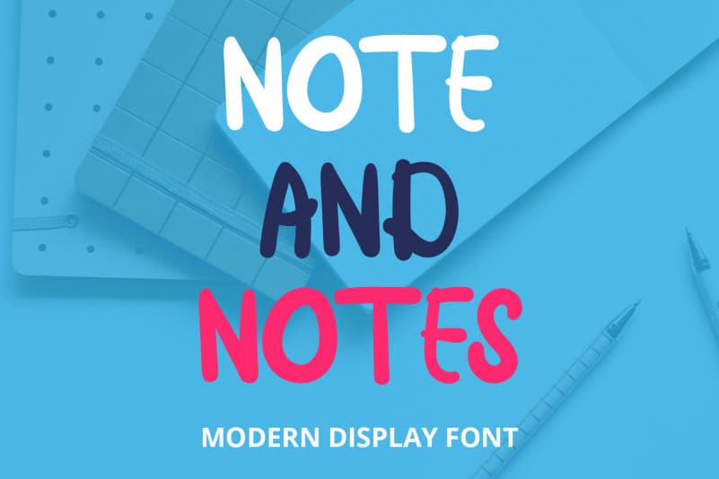 Download Free Note And Notes Display Font Befonts Com Fonts Typography