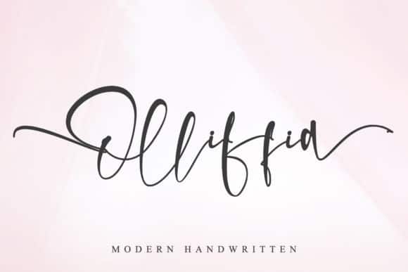 Olliffia Calligraphy Font