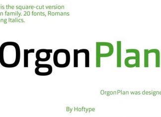 Orgon Plan Sans Serif Font
