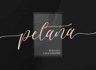 Pelana Calligraphy Font