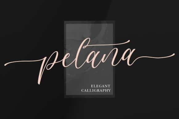Pelana Calligraphy Font