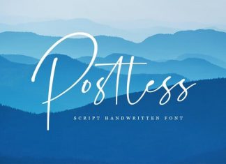 Postless Script Font