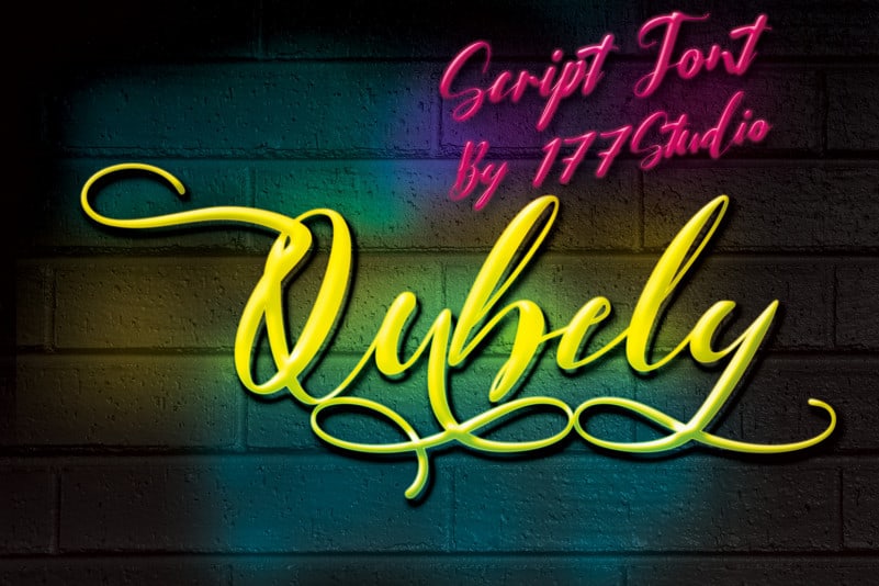 Qubely Script Font