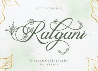 Ralgani Calligraphy Font