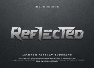 Reflected Display Font