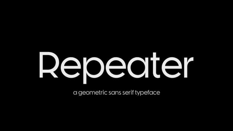 Repeater Sans Serif Font