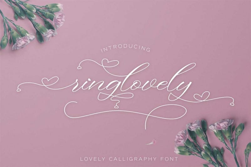 Ringlovely Calligraphy Font