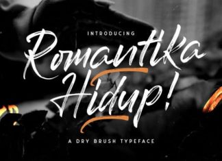 Romantika Hidup Brush Font