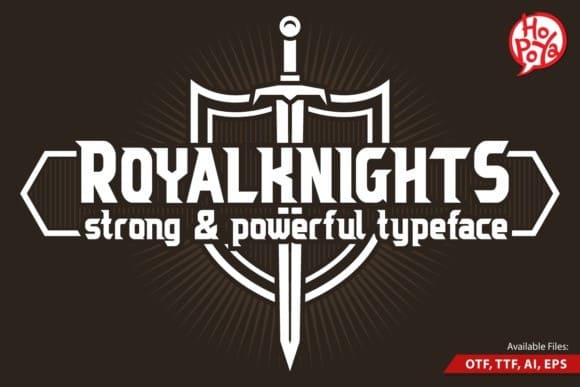 Royal Knights Display Font