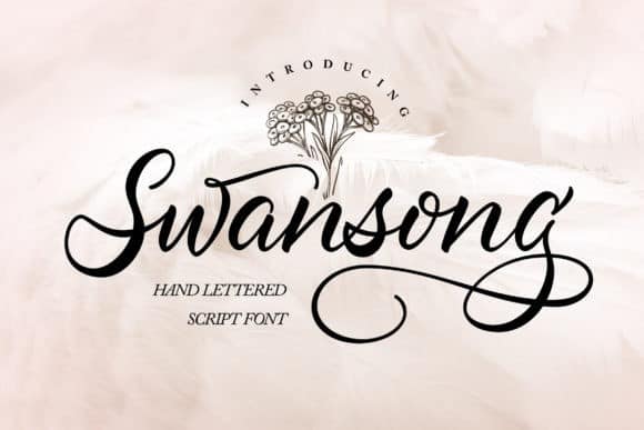 Swansong Calligraphy Font