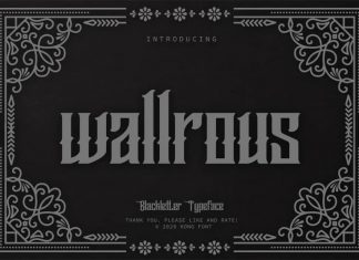 Wallrous Blackletter Font