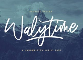 Walytime Script Font