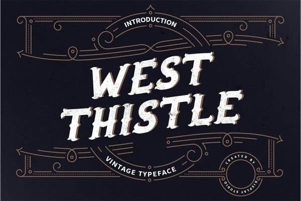 West Thistle Display Font