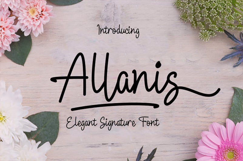 Allanis Handwritten Font