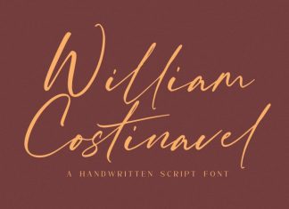 William Costinavel Handwritten Font