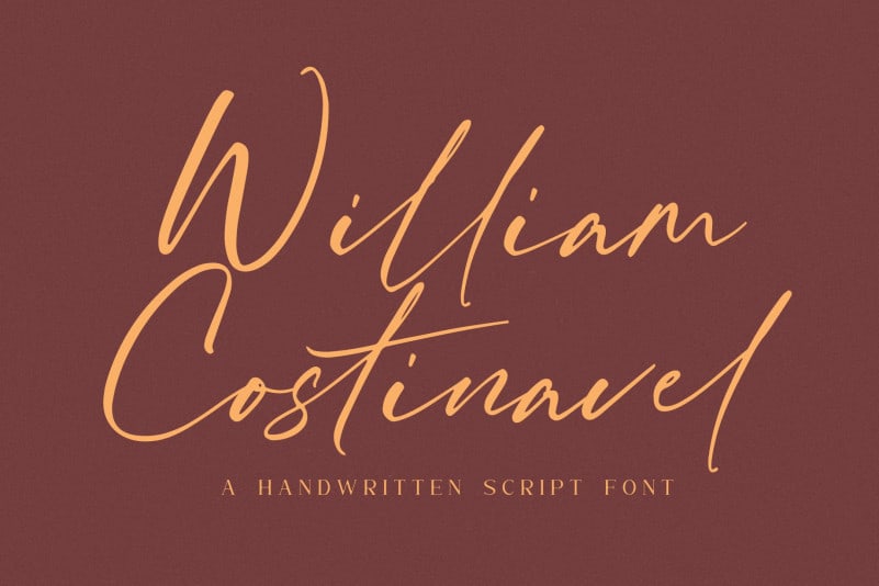 William Costinavel Handwritten Font