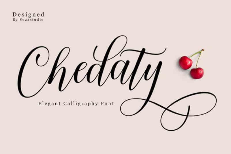 Chedaty Calligraphy Font