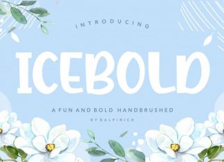 ICEBOLD Fun and Bold Handbrushed Font