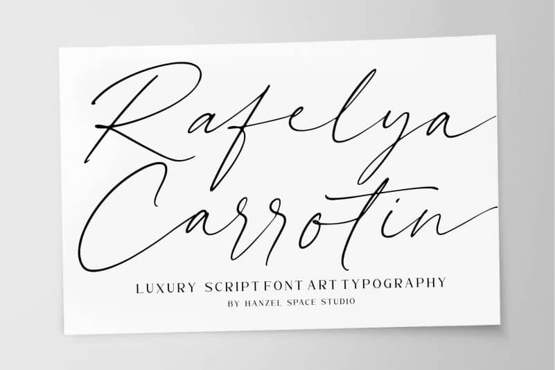 Rafelya Carrotin Handwritten Font