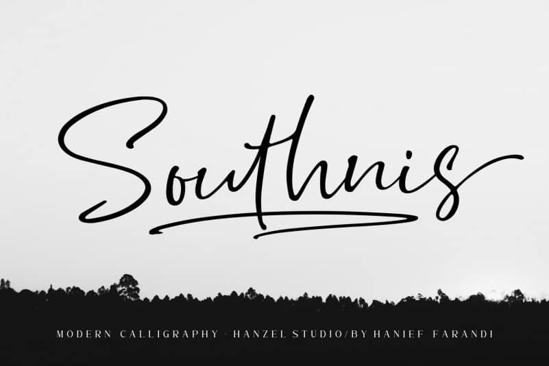Southnis Handwritten Font