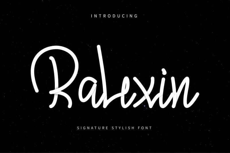 Ralexin Signature stylish font