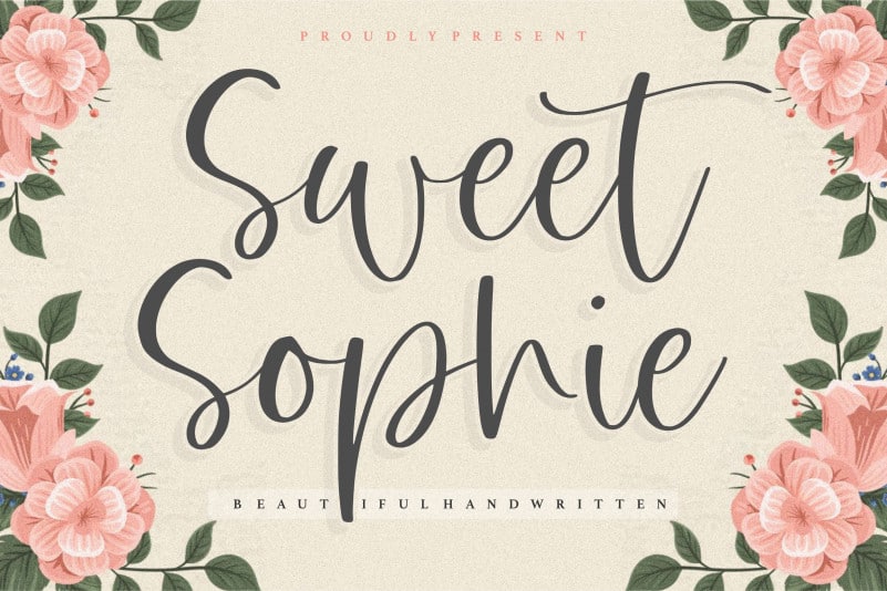 Sweet Sophie Beautiful Handwritten Font