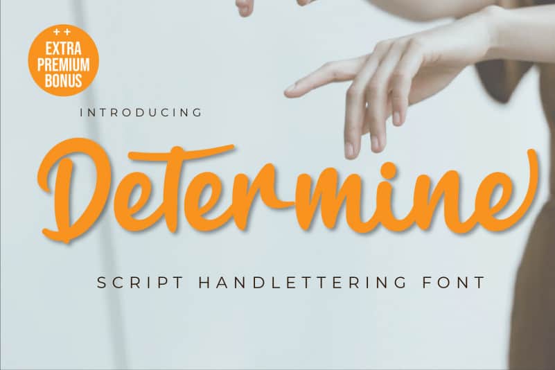 Determine Script Font