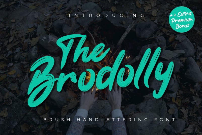 The Brodolly Brush Font