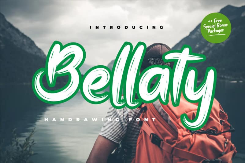 Bellaty Brush Font