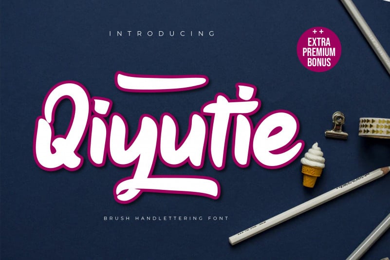 Qiyutie Script Font